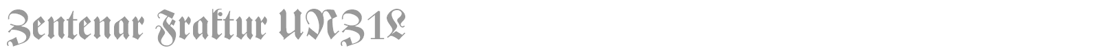 Zentenar Fraktur font preview